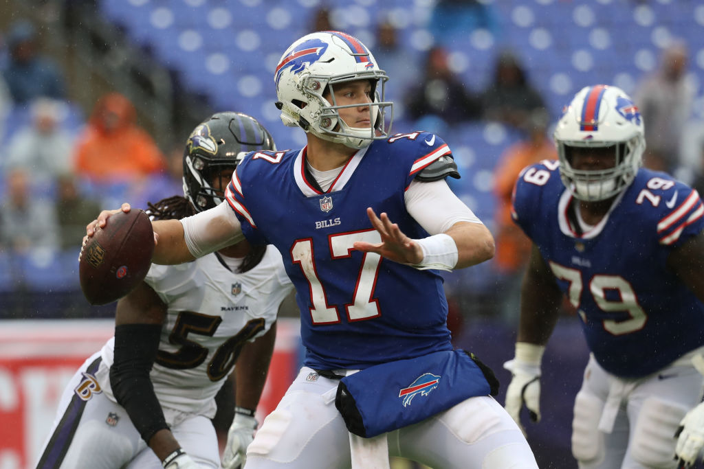 PFF's tweet photo. Josh Allen vs. the blitz:
🔹 19 TDs (1st)
🔹 1,850 yards (1st)
🔹 13 Big-Time throws (3rd)

Ravens: No.1 blitz-heavy team (30%) https://t.co/vyHcTWHQW8
