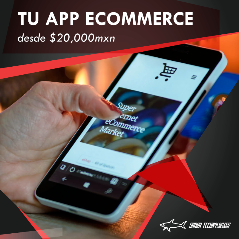 SharkTechMX's tweet image. Obten tu app ecommerce para tu negocio 📱🏪 desde 💲20,000mxn.  Conoce más de nuestros servicios a través de WhatsApp: bit.ly/353rzh 💻📲
#App #ECommerce #Empresa #Negocio #Smartphone #Tecnología #Tienda #Restaurante #Delivery #México