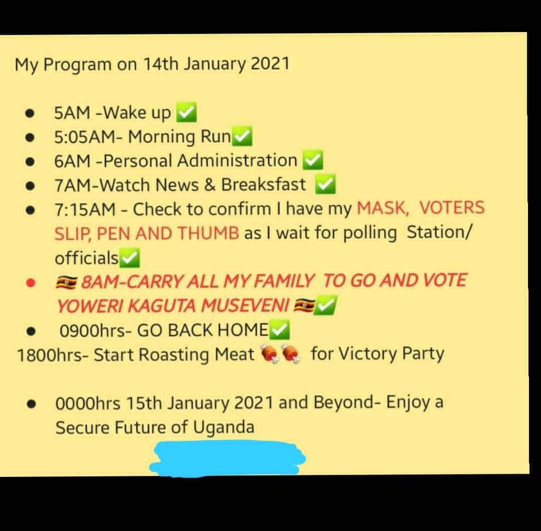 My program for tomorrow.  Some one here can copy this. I cant wait to tick YKM..