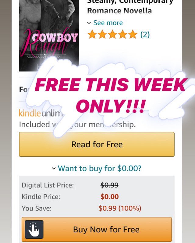 HarperWriting's tweet photo. Got the Wednesday slump? How about a  FREE COWBOY ROMANCE? Get it now on Amazon.

#freeromance #amreadingromance #KindleUnlimited #freebook #ContemporaryRomance #freeromancebooks #amazonromance #cowboyromance #bookboyfriends #books #author #Romance #romancewriter https://t.co/y57jLpF8Co