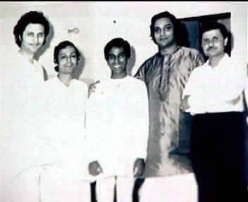 SPKSitar's tweet photo. A very happy birthday to the respected and beloved santoor maestro Pandit Shivkumar Sharma. I wish he has a happy and healthy year. Sharing a wonderful picture from the early days of my career with him and other maestros. https://t.co/YP8N9xISFC
