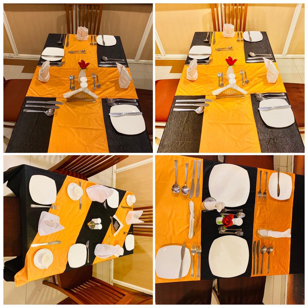 iihmahmedabad's tweet image. All set to welcome the third year for Classes to the Sabarmati Restaurant...

Table laid for TDH dinner, high tea and fine dining set up.

#IIHMAHMEDABAD #foodandbeverage #practicalclasses #IIHMbest3years #bounceback
