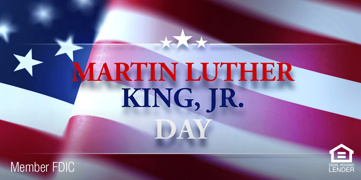 gobellbanks's tweet photo. Our locations and offices will be closed Monday, Jan. 18, in honor of Martin Luther King Jr. Day. 🙏 
We are encouraging our employees to perform acts of volunteerism and service to make our communities and our country even better, and we hope you’ll consider doing the same. 💙💙 https://t.co/UqfPaNRtm0