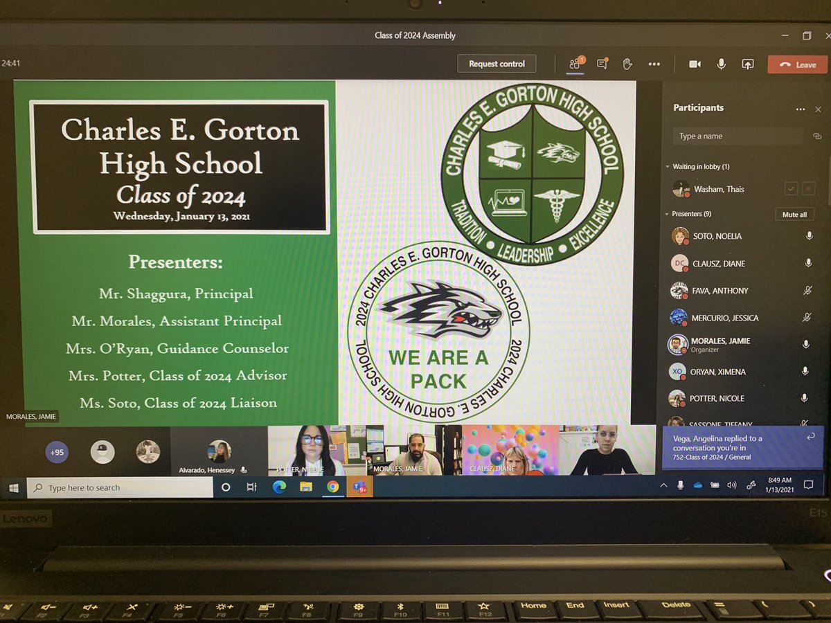 Gorton2024's tweet photo. Love our Class of 2024. They are our future and it’s looking bright! Our meeting today went really well. @YonkersSchools @GhsSmart @GortonHS @MrMoralesAP @quezada1229 @RcollinsJudon https://t.co/Pj7cCNXHuZ