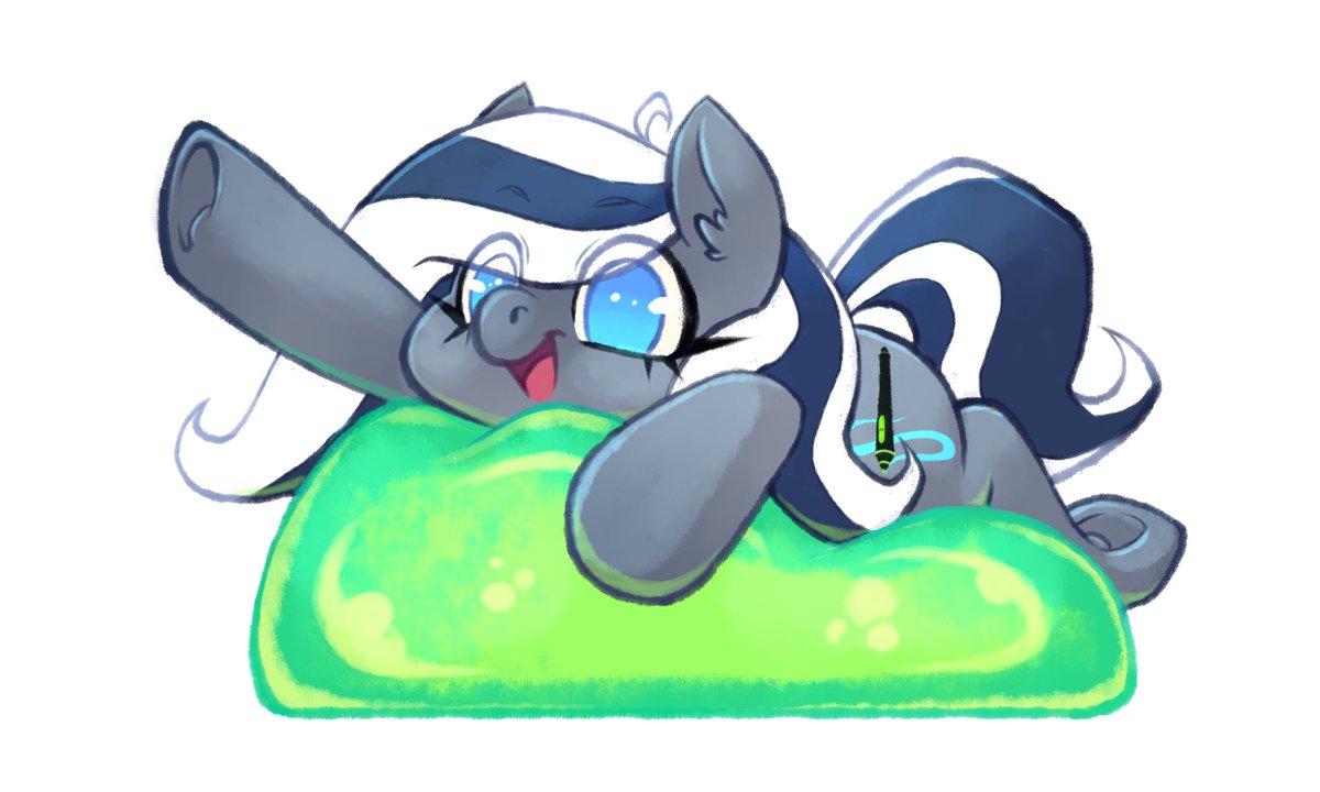 Skittle_Horse's tweet photo. Flutterbree says henlo from the comfort of her SlimeBag Chair™️. I'll try to post more often, I just forget to :'D
If you ever wanna seek out JUST my personal work among the chaos, check out the tag #flutterdoodles!
#MLP #mylittlepony #OC https://t.co/MHTzoyPACm