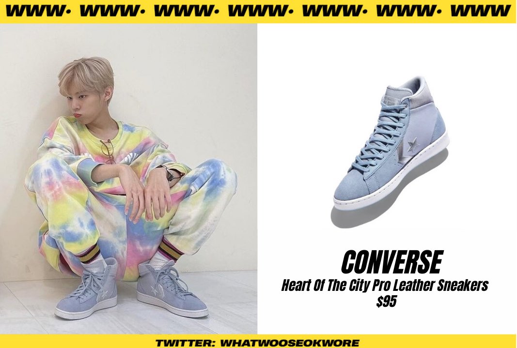 whatwooseokwore's tweet photo. #WHATWOOSEOKWORE 210113 Instagram Update:

#CONVERSE Heart of the City Pro Leather Sneakers

#KIMWOOSEOK #김우석 https://t.co/JdU4XzfmLd