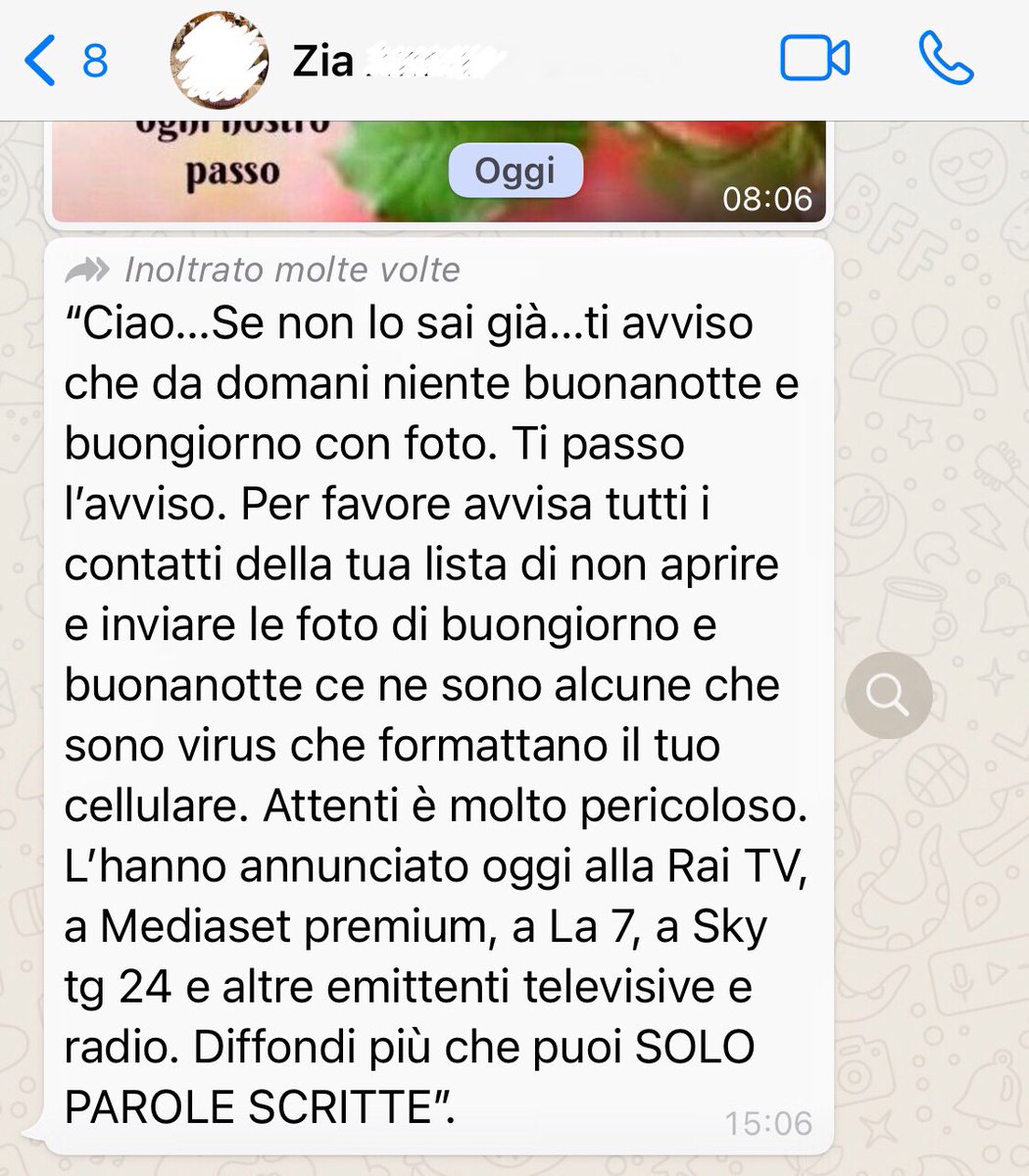 Va bene che “inoltrato molte volte” sia universalmente considerato indice di boomer shit, ma per una volta apprezzo le nobili intenzioni di chi ha fatto partire la catena 🤗