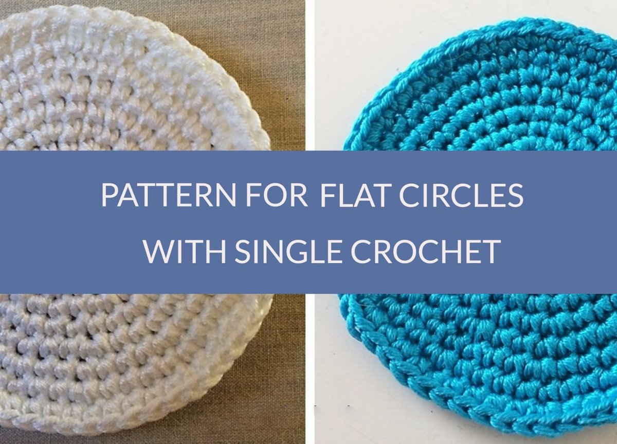 Written pattern for flat circles with single crochet- Crochet tutorial with written patterns etsy.me/3nGDr2n via <a href="/Etsy/">Etsy</a> #crochet