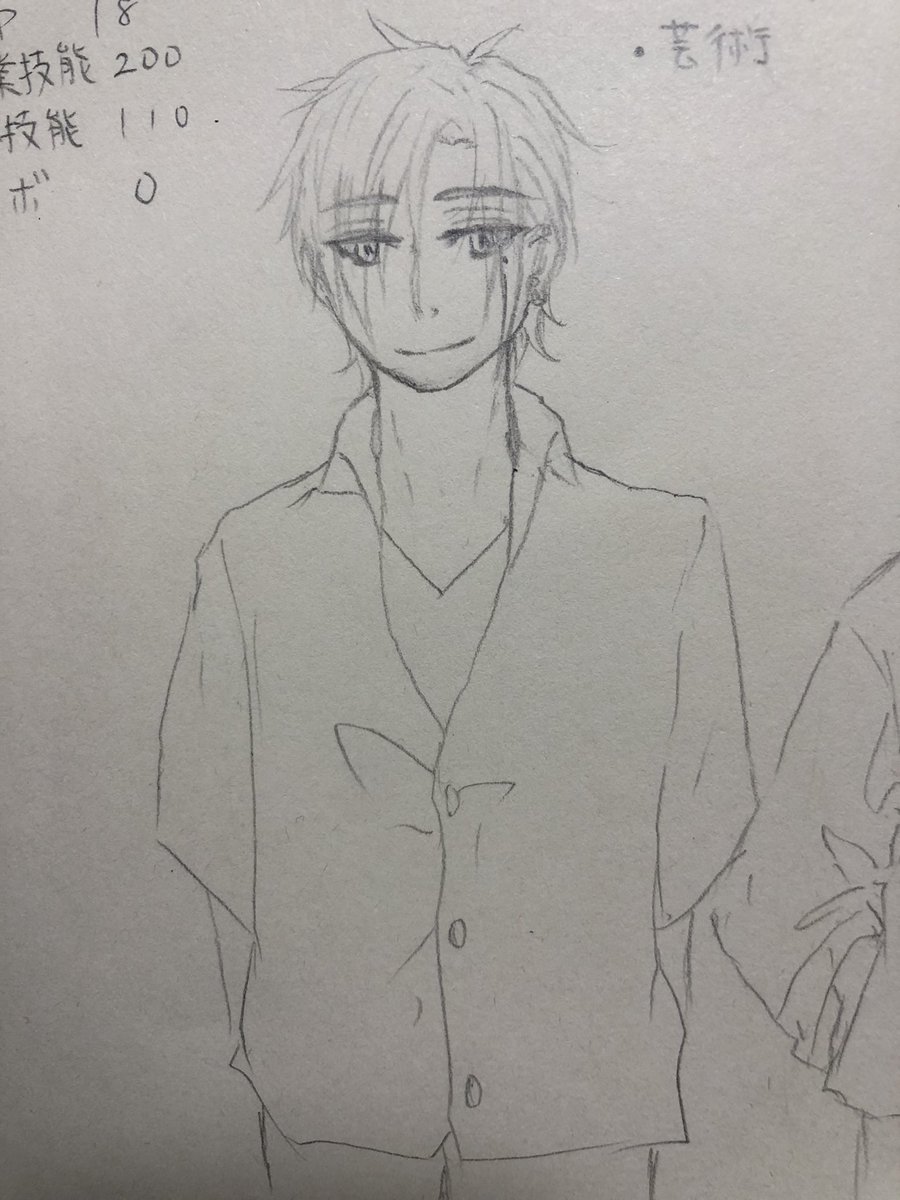とりあえずあずきくん予定とうちのこできました…色まで塗れるか……? 