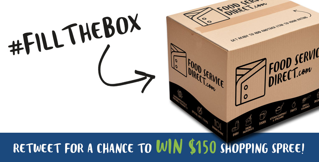 foodsrvcdirect's tweet image. Enter for a chance to win a $150 shopping spree!
1. Follow @foodsrvcdirect 
2. ❤️ this tweet
3. RT this tweet

Winner announced on 1/31/21, and will receive $150 in store credit to shop our website! #FillTheBox 

Terms and conditions: news.foodservicedirect.com/p/4YGG-47L/fil…