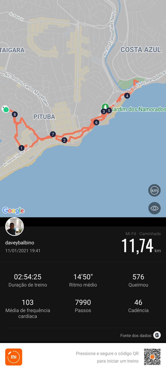 Promessa de virada de ano... Voltar a fazer exercícios físicos...Vamos ver se consigo levar isso a frente...Dia 11/01/21 aproximadamente 11KM de caminhada