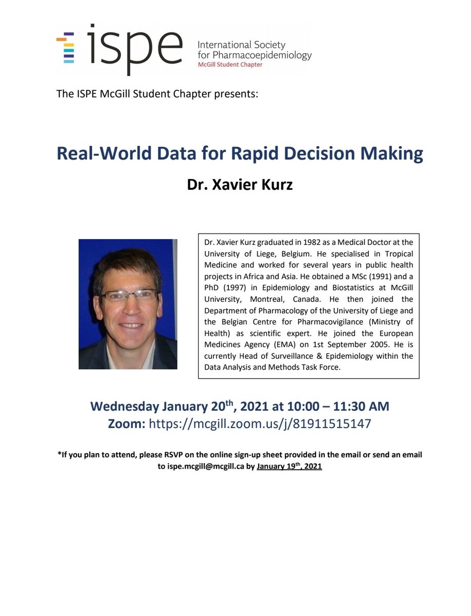 How do you generate evidence from real world data when decisions can't wait? Find out at our webinar next Wednesday, January 20, led by Dr. Xavier Kurz from the European Medicines Agency!