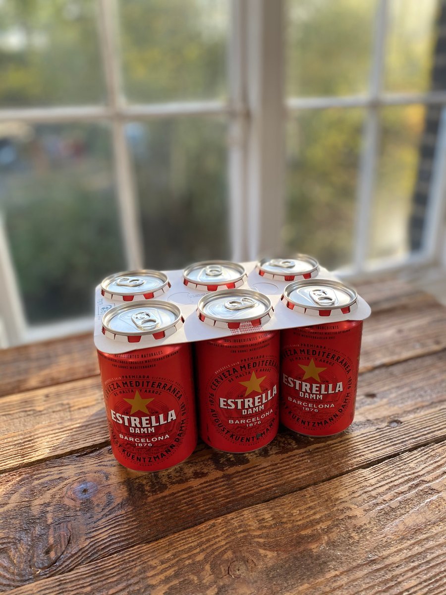 Estrella Damm UK (@estrelladammuk) on Twitter photo Did you hear? We're removing all plastic rings from our packaging. Estrella Damm Chef Ambassador <a href="/chefmarkjarvis/">Mark Jarvis</a> and owner of <a href="/AngloFarringdon/">Anglo Farringdon</a> shared our new look! #TheBeerOfBarcelona Did you hear? We're removing all plastic rings from our packaging. Estrella Damm Chef Ambassador <a href="/chefmarkjarvis/">Mark Jarvis</a> and owner of <a href="/AngloFarringdon/">Anglo Farringdon</a> shared our new look! #TheBeerOfBarcelona