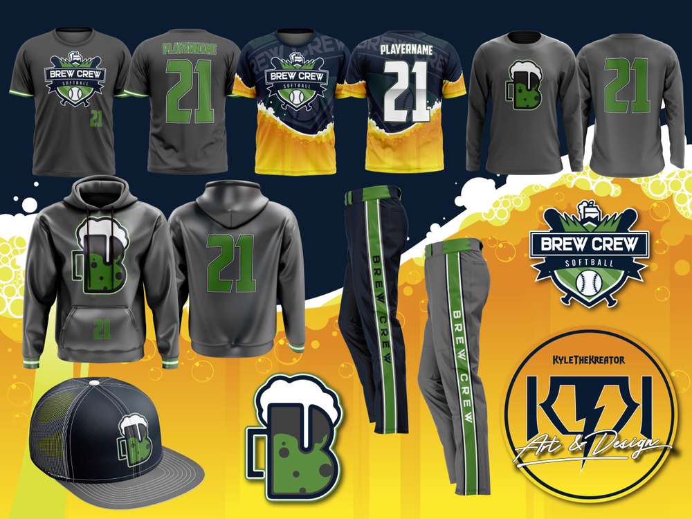 Brew Crew Softball on X: Brew Crew New uniforms! Lets us know if you would  like any apparel!  / X