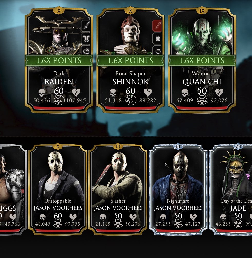 ASTRION3's tweet photo. @MKMobileGame @WBGamesSupport why jason voorhees 1.6 points https://t.co/HbwfiWeQlZ
