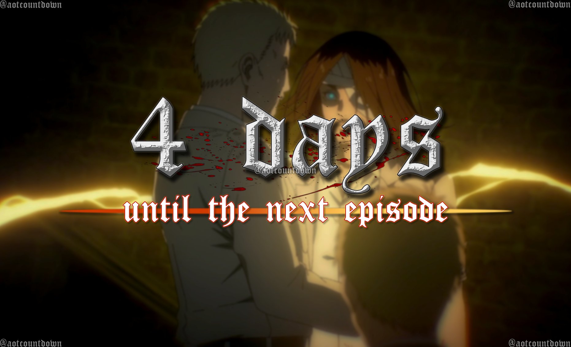 Attack On Titan Countdown (@aotcountdown) / X