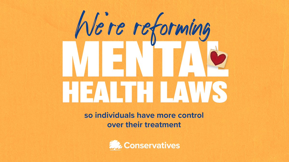 We're reforming the 40-year old Mental Health Act, to give individuals control over their treatment and to deliver on a key manifesto commitment.