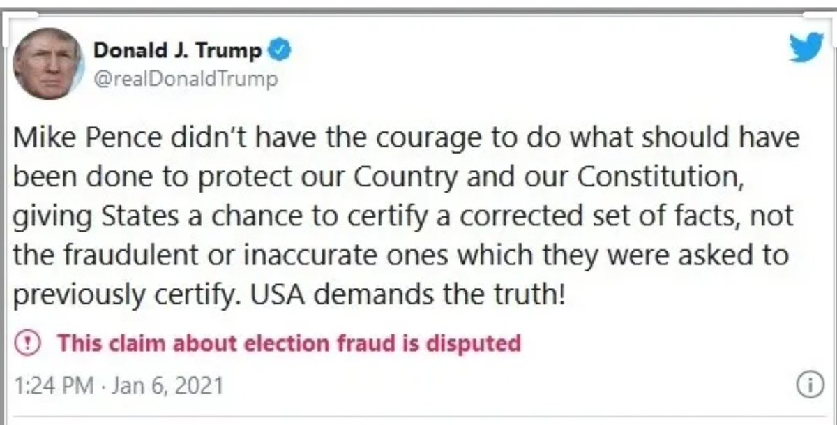 Trump "invited mobs to Washington—promising a “wild” time— told them to march to the Capitol. Despite the fact that there was not 1 thing Pence could have lawfully done, Pence called him a coward & whipped up crowds against him who, many of them, then chanted “Hang Mike Pence!”