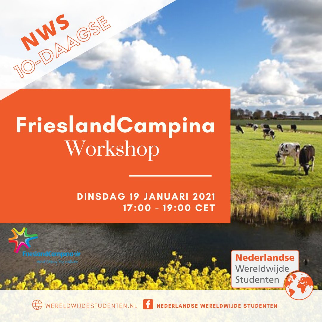 NWStudenten's tweet photo. Over een week is het al zover: de NWS 10-daagse gaat van start!📣 Op dinsdag 19 januari 17:00 beginnen we de 10-daagse met de FrieslandCampina workshop.  #NWS10daagse #NWSenFrieslandCampina #FrieslandCampina #Recruitment #jobsearch #student #afgestudeerd https://t.co/UaZPtnllLM