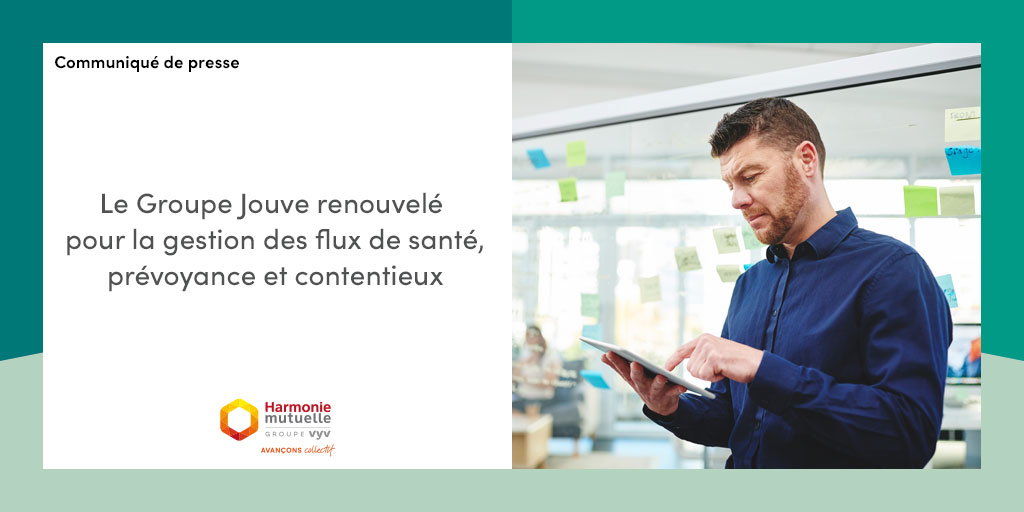 Harmonie Mutuelle renouvelle sa confiance à @GroupeJouve pour la #dématerialisation et le traitement des flux de santé et prévoyance. Depuis 2015, notre travail collectif a permis d'améliorer le traitement de nos dossiers clients. #RelationClient 👉 bit.ly/2MSJhAM