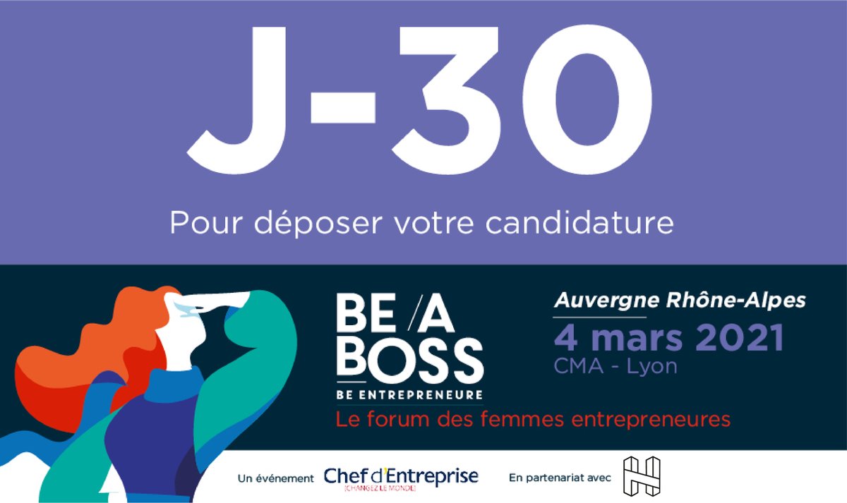 H7 (@h7lyon) on Twitter photo 📢 Vous êtes une femme, porteuse d'un projet ou déjà entrepreneure : J-30 pour candidater ➡️ Be a boss Awards 2021. Une place en finale à gagner pour les 2 finalistes de la région <a href="/auvergnerhalpes/">Auvergne-Rhône-Alpes</a> Partenariat avec <a href="/H7lyon/">H7</a>
#Beaboss2021 <a href="/HUB612/">HUB612</a> <a href="/ReseauSATT/">Réseau SATT</a> <a href="/FrenchTechOneLS/">French Tech Saint-Etienne Lyon</a> <a href="/HUB612/">HUB612</a> 📢 Vous êtes une femme, porteuse d'un projet ou déjà entrepreneure : J-30 pour candidater ➡️ Be a boss Awards 2021. Une place en finale à gagner pour les 2 finalistes de la région <a href="/auvergnerhalpes/">Auvergne-Rhône-Alpes</a> Partenariat avec <a href="/H7lyon/">H7</a>
#Beaboss2021 <a href="/HUB612/">HUB612</a> <a href="/ReseauSATT/">Réseau SATT</a> <a href="/FrenchTechOneLS/">French Tech Saint-Etienne Lyon</a> <a href="/HUB612/">HUB612</a>