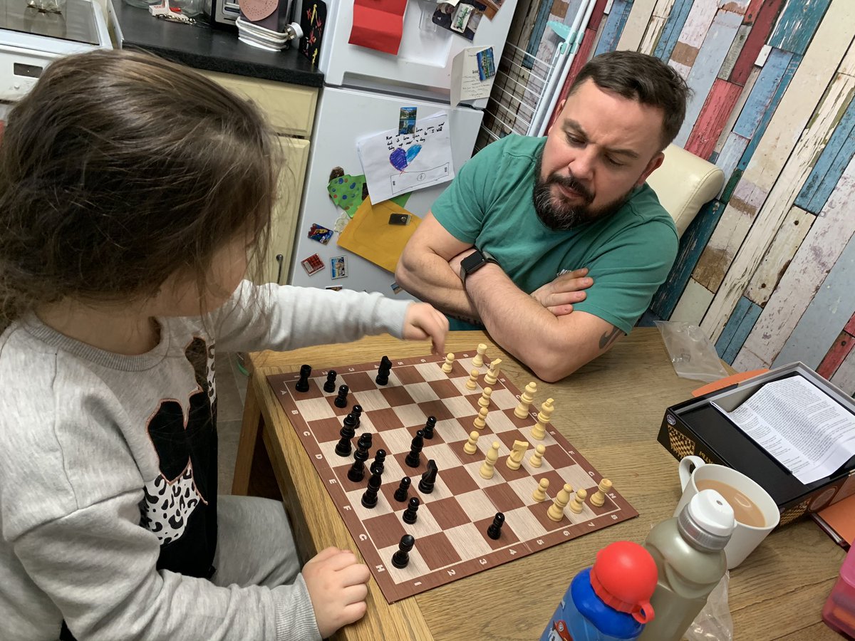 HeatherEllwood3's tweet photo. Play chess with dad 😂 https://t.co/C4NZKpfUnh