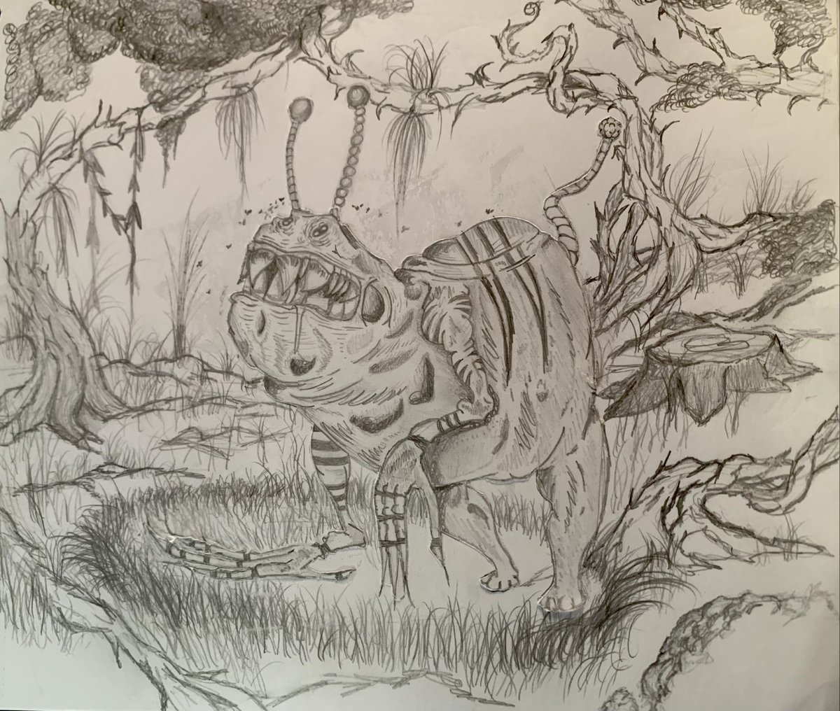 Check this out! Antonio M. created this awesome piece for a recent project in Drawing 2. Outstanding work!