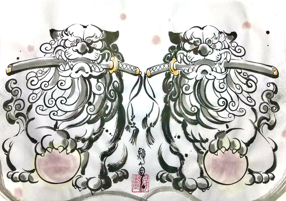 狛獅子 狛獅子