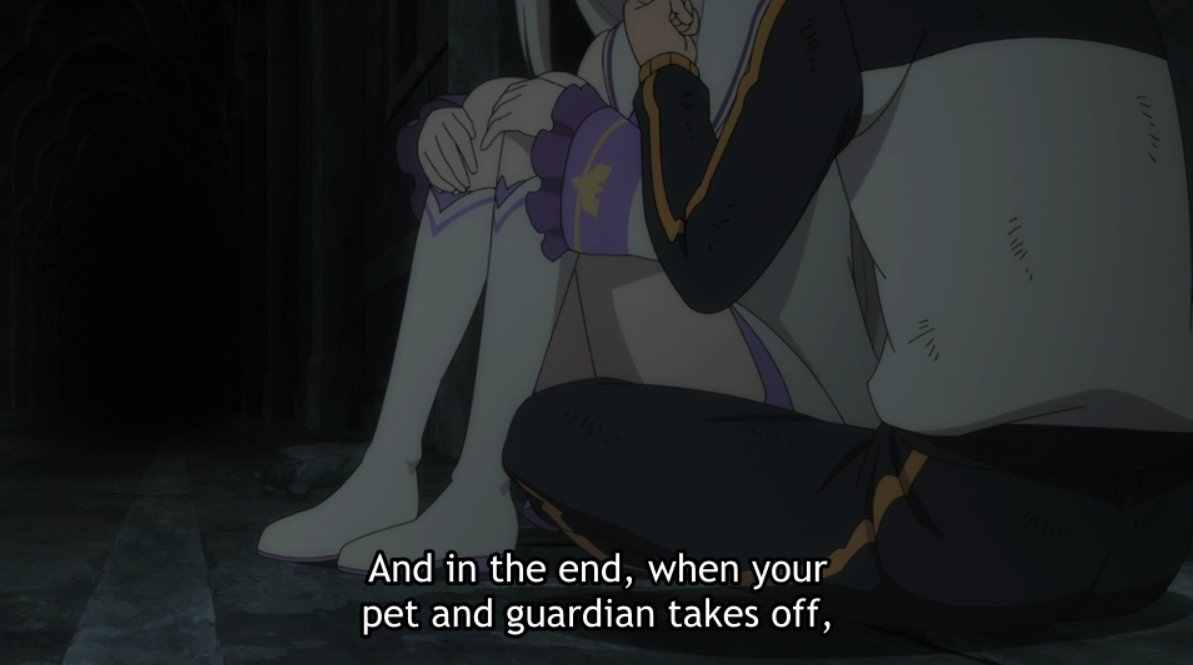 This is also an opportunity for Subaru, for the first time ever, to vent out his not-so-positive feelings towards Emilia, as he lays his entire heart bare. That's a new side of Subaru, and it's been a long time coming.