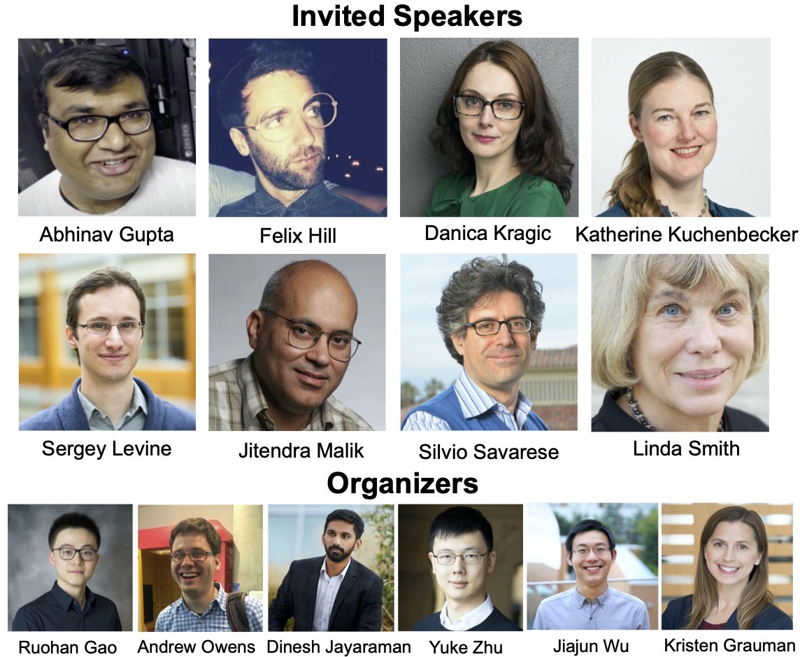 RuohanGao1's tweet photo. Want to design embodied agents that can see, hear, touch, smell, and taste? Excited to announce our ICLR 2021 workshop on Embodied Multimodal Learning (EML)!

Submissions are now open! (Deadline: March 1st)

Website:  https://t.co/o6Qy7aN3Gk 

#ICLR2021 #multimodal #embodiedAI https://t.co/iKN703595m