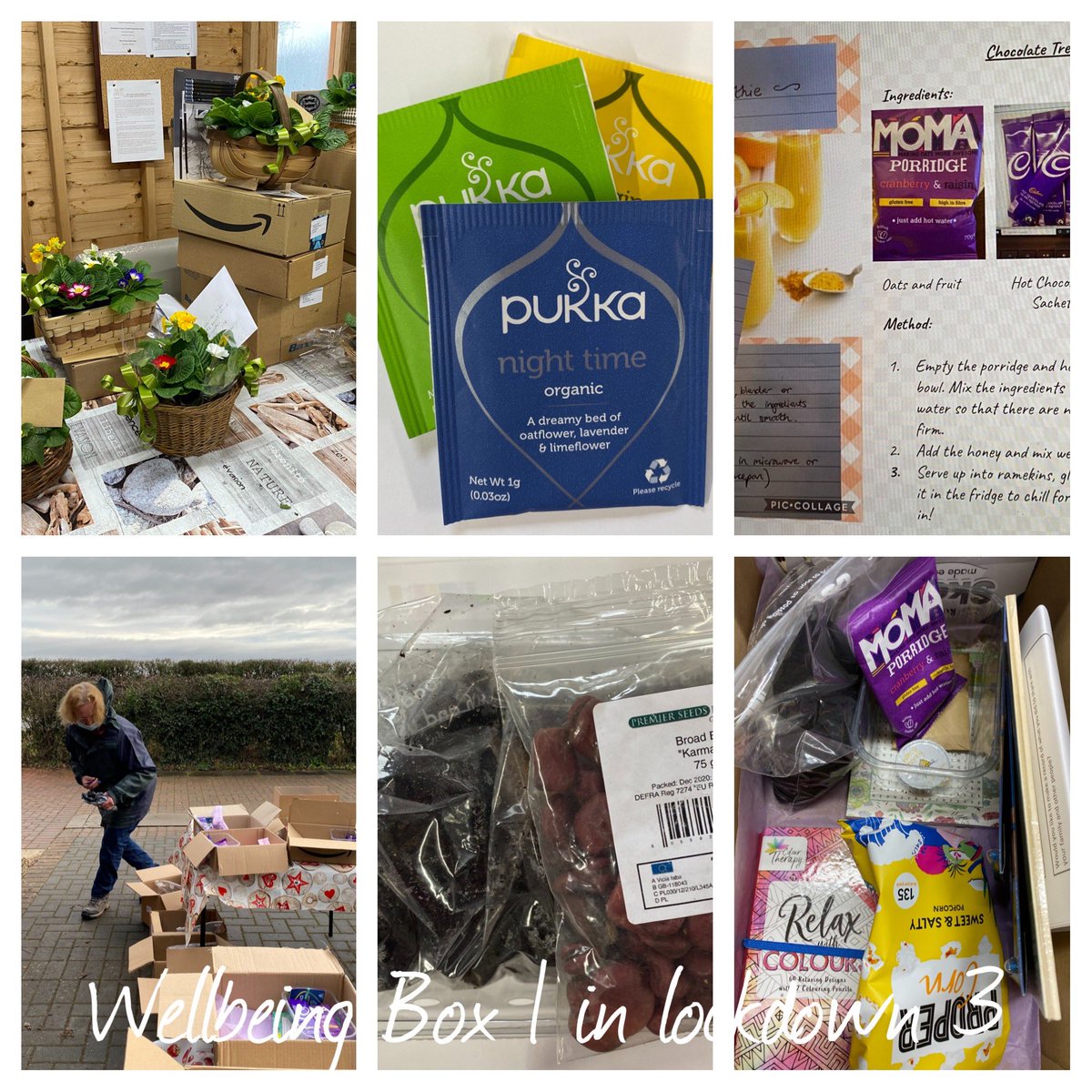 sagegardeneagle's tweet photo. The first of our Well-being boxes lockdown 3 went out today - quizzes, craft, recipe, seed sowing, relaxation and naughties were in the mix
Thank you to our volunteers #lpftnhs #Anglianwater #lincscommunityfoundation for making this possible to support #mentalhealth health https://t.co/Br8aLNVjkv