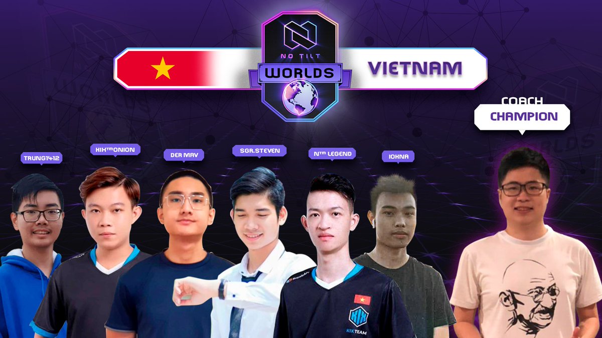 NoTiltGG's tweet photo. 🇻🇳 VIETNAM 🇻🇳

🗣️ @VNGIChampion
🗣️ @DerMavCR
🗣️ @Trung89409901
👤 @KixOnion_Cuhanh
👤 @LegendCr266
👤 @IOKNA_CR
👤 @Cheaper89836805
👥 @VietnamElite

#NTWorlds 🌐 https://t.co/priJoJOUka