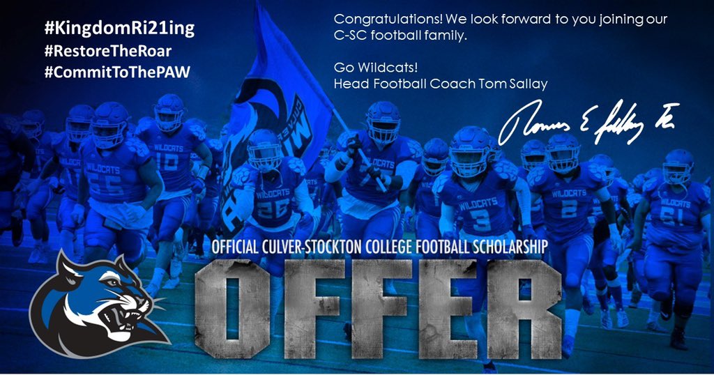I am excited to announce that I have received an offer from Culver-Stockton! Thank you for this opportunity!