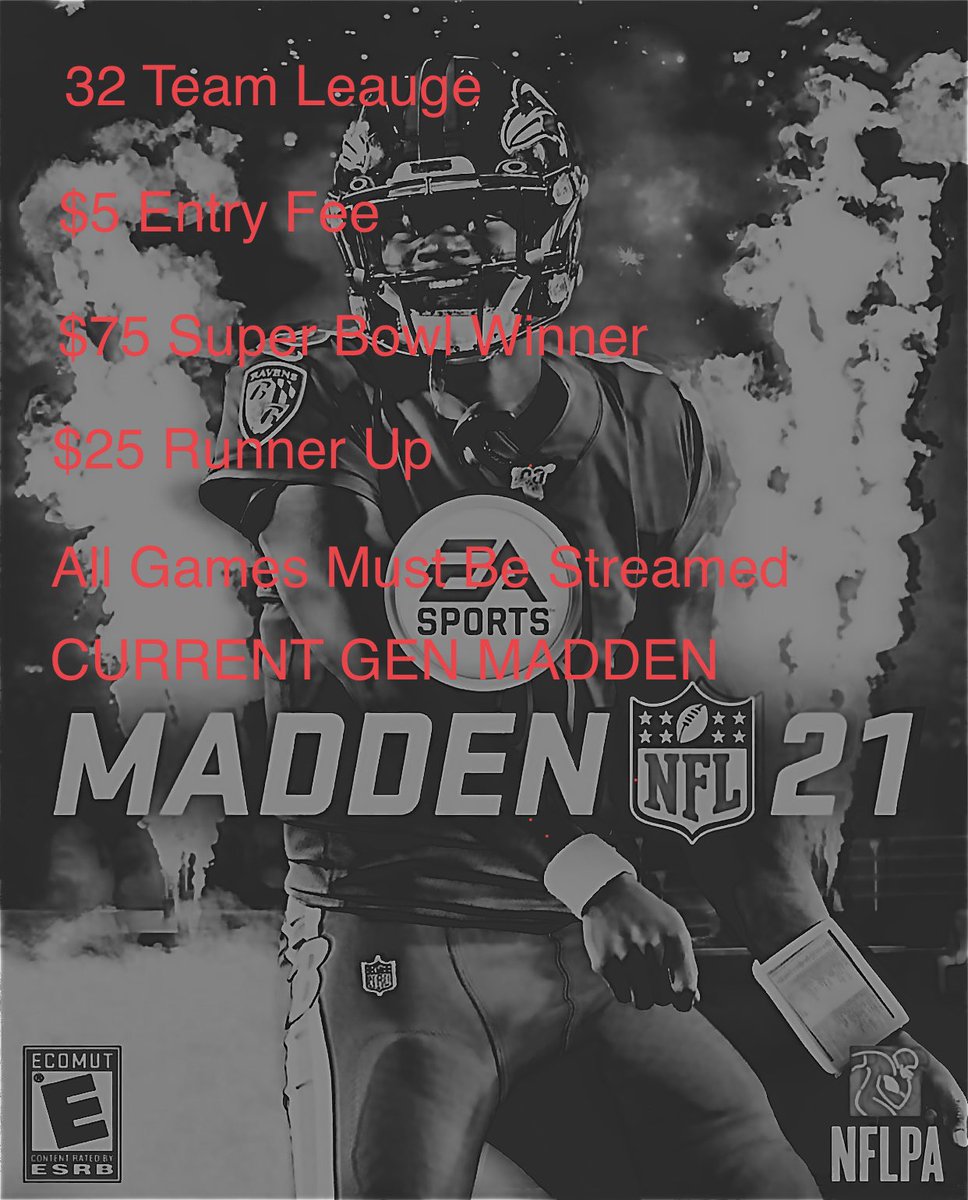 Doing a current gen madden league if I get enough participants DM if interested  #MaddenNFL21 #MoneyLeague #eSports