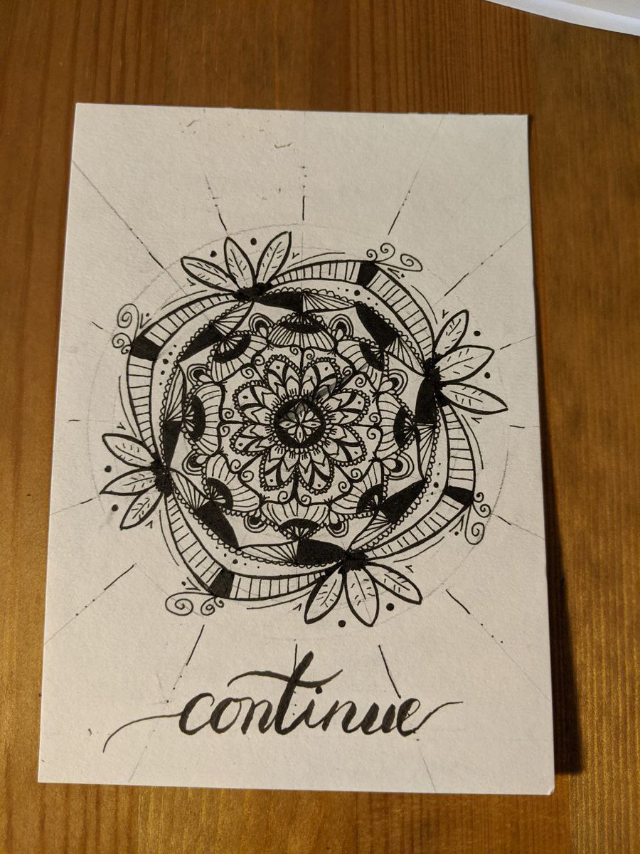 FieneHerself's tweet image. Just keep going.
#makeart #mandala #keepmaking