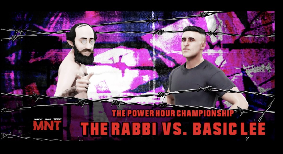 MNTwrestling's tweet photo. It's time for the rematch for the Power Hour Championship. It's The Rabbi Vs Basic Lee (c) 
#MNT https://t.co/W9q8CZGvlW https://t.co/7KrqAlr5X5