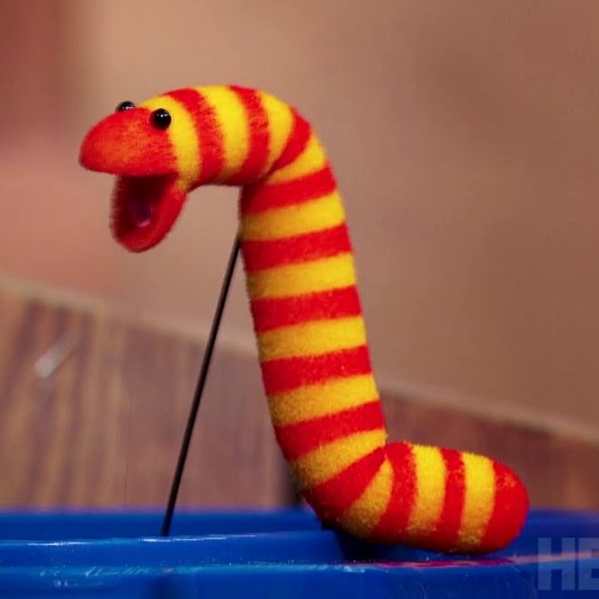 slimy the worm plush