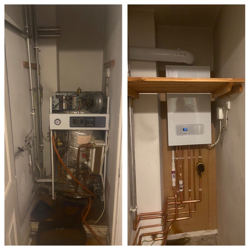 Boiler 6th of the year✅  

Taking out the awful Potterton Powermax  💪 and installed this new @glow_wormclub Energy 30C in a #rentedproperty in #hillingdon 

Happy #tenants 🤗 

#newboiler #boiler #glowworm #flat #gas #heating #plumbing #estateagent #landlord  

@dannymistry_GW