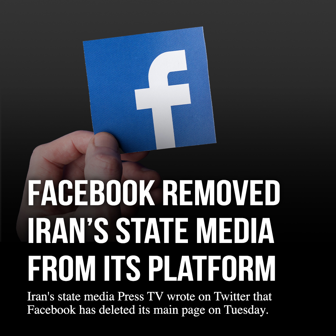 realbassemeid's tweet photo. Iran's state media Press TV wrote on Twitter that Facebook has deleted its main page "without any warning or explanation." https://t.co/f7Kd8i41ky