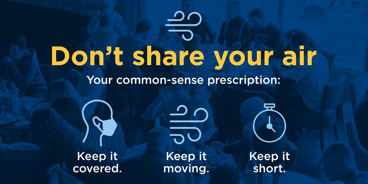 With COVID-19 cases surging, no one can let their guard down, and everyone has a role to play in stopping the spread. #DontShareYourAir https://t.co/vK9biOkI72 https://t.co/9QkSQx8CoF