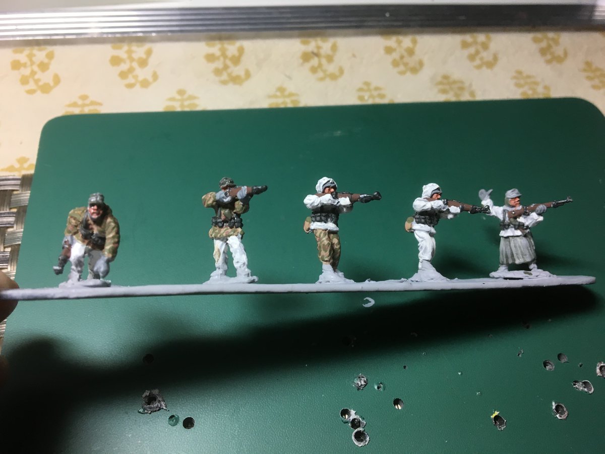 Sgt. Majors Germans in winter kit. A full Rapid Fire Battalion.