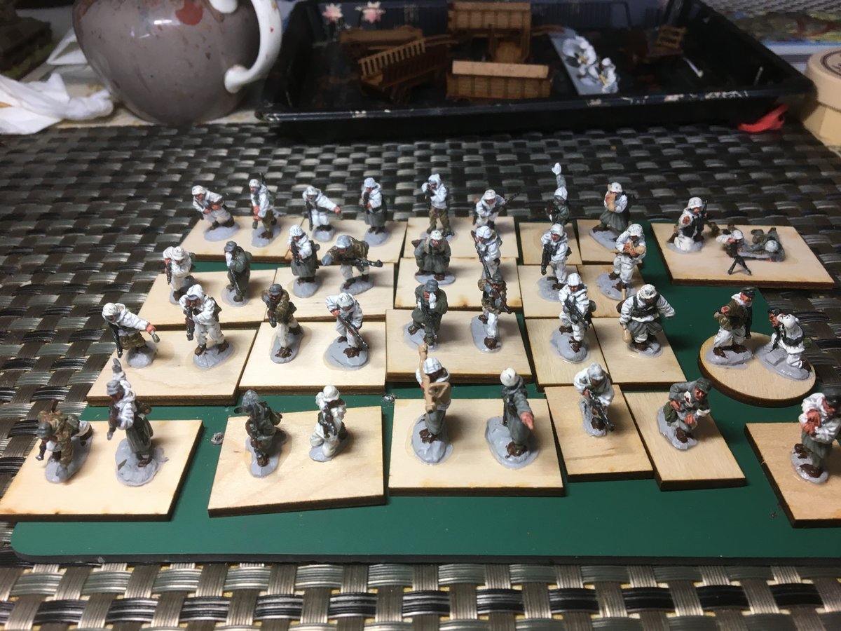 Sgt. Majors Germans in winter kit. A full Rapid Fire Battalion.