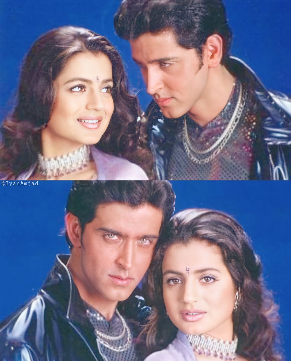  @RakeshRoshan_N managed to showcase all of  @iHrithik's talent in this film: body build, dancing moves, a range of emotions and a knack for acting.He made a fantastic first impression as an actor. @ameesha_patel was truly adorable and she can act too.A MUST SEE. #21YearsOfKNPH