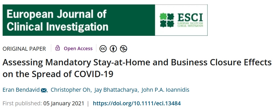 There's a new paper by John Ioannidis and co-authors that's intended to push their anti-lockdown message by performing a flimsy empirical analysis. Adding to  @GidMK's thread, I will just highlight one flaw that should have prevented this paper from being published but hasn't.