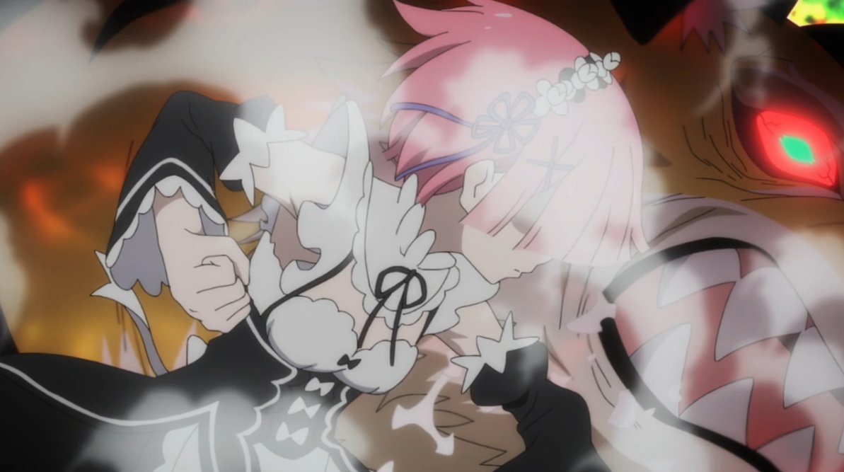 I like how this fight also fleshes out Ram and Garfiel's relationship — it explains why someone like him would have feelings on Ram, and Ram's line at the end is almost sisterly towards him.