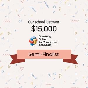 Just sharing the great news. Our application, for a system to increase student engagement in a remote learning world, won <a href="/IS27Prall/">I.S. 27</a> a seat in the #SamsungSolve for tomorrow semi finals &amp; $15K. @SIBOD31 @FreyTB  <a href="/AnzaloneD31/">Christopher Anzalone</a> <a href="/UFT/">UFT</a> <a href="/CSAStatenIsland/">CSAStatenIsland</a> <a href="/DOEChancellor/">Chancellor Kamar H. Samuels</a>