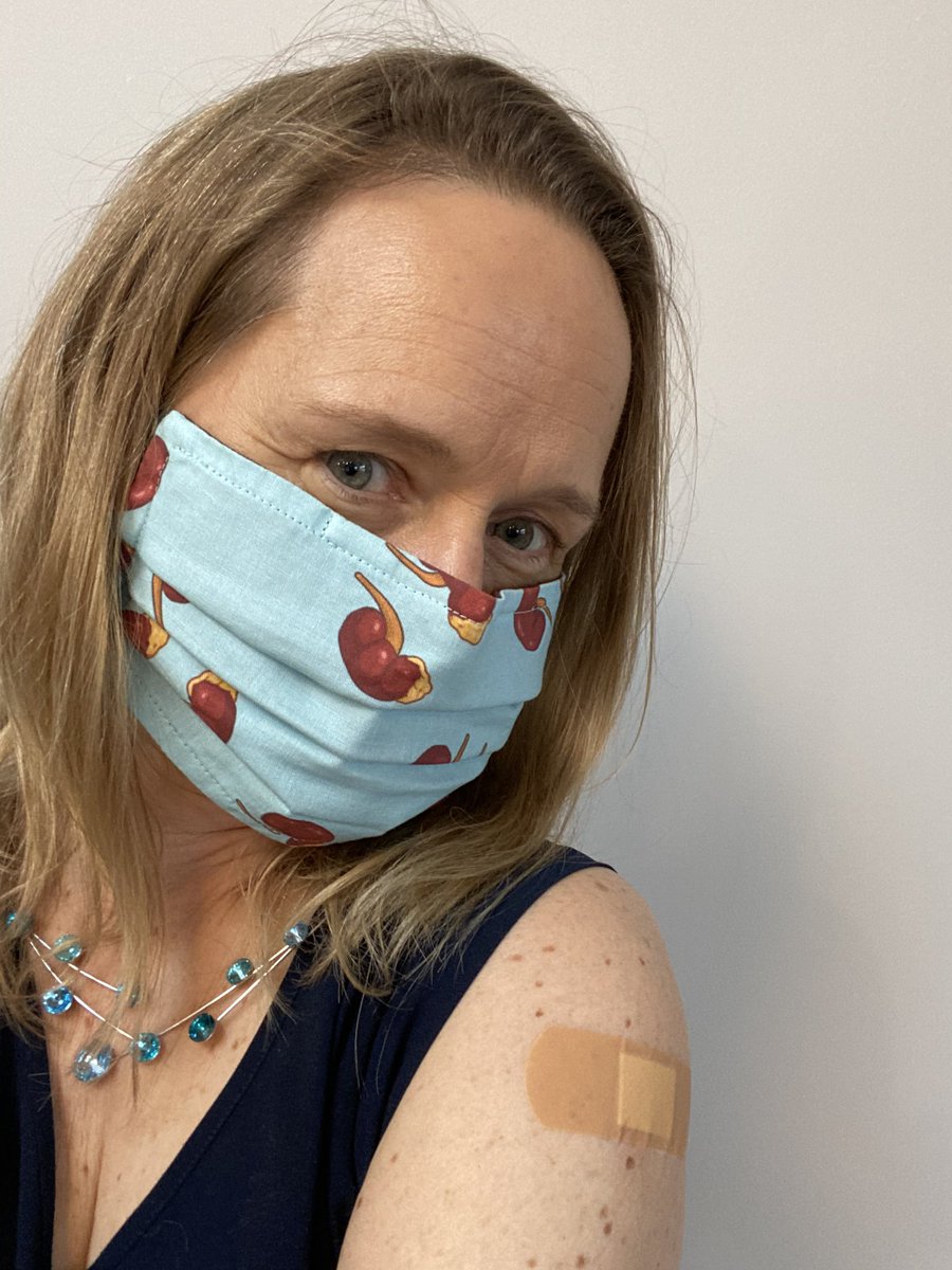 So excited to share my vaccination!Looking forward to making the world safer for my patients and family. Gratitude for science. #COVIDVaccination
