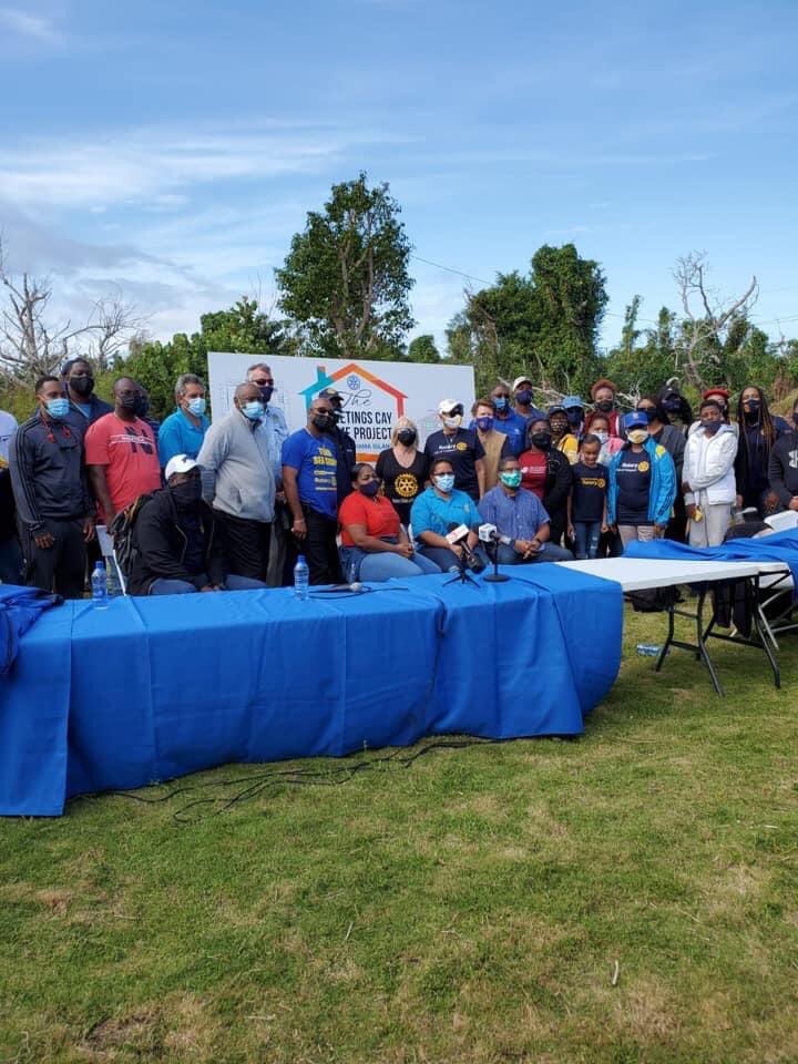 On Monday we launched an ambitious building project in Sweetings Cay to rebuild 9 homes destroyed by Hurricane Dorain, sponsored by the TK Foundation and organized by Rotary Clubs on GBI 🙌🏾