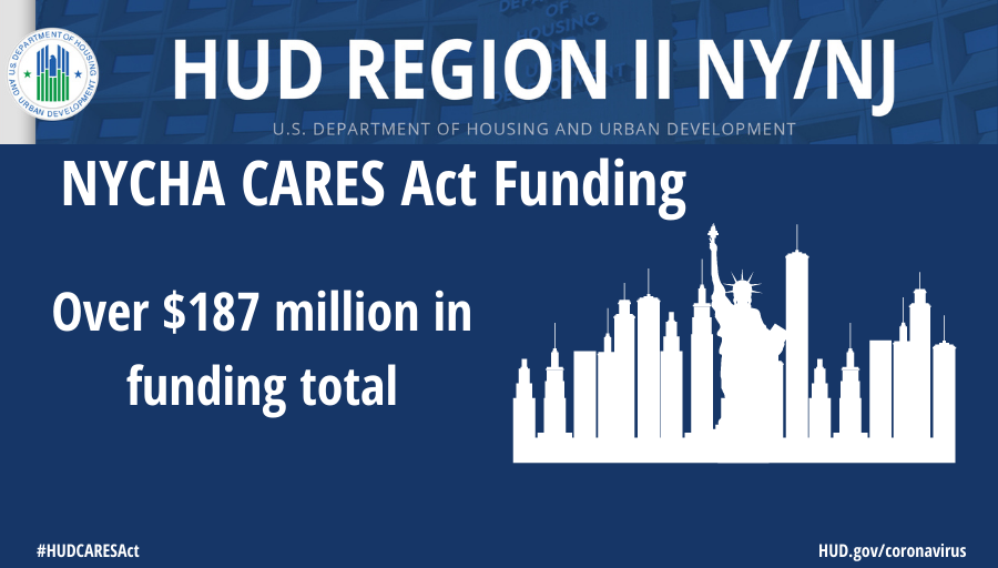 During #COVID19, @HUDGov has provided <a href="/NYCHA/">NYCHA</a> over $187 million to prepare &amp; respond to the pandemic!