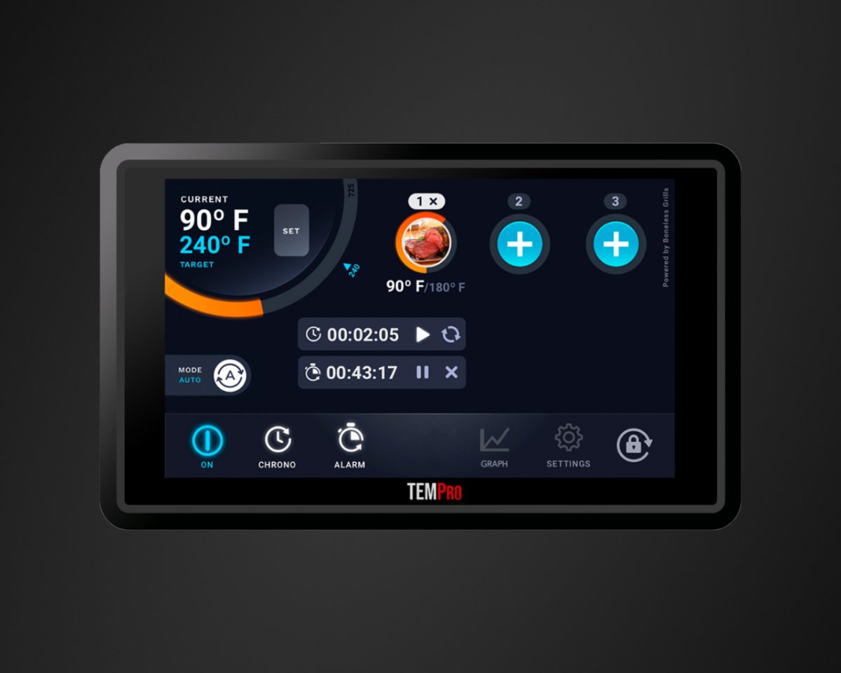 BonelessGrills's tweet photo. Don’t miss any detail. A full-color touchscreen for a complete BBQ experience 
.
Visit https://t.co/IT2zVhv8sg and subscribe to our newsletter for updates, discounts and more! https://t.co/5rMtIxSuu9